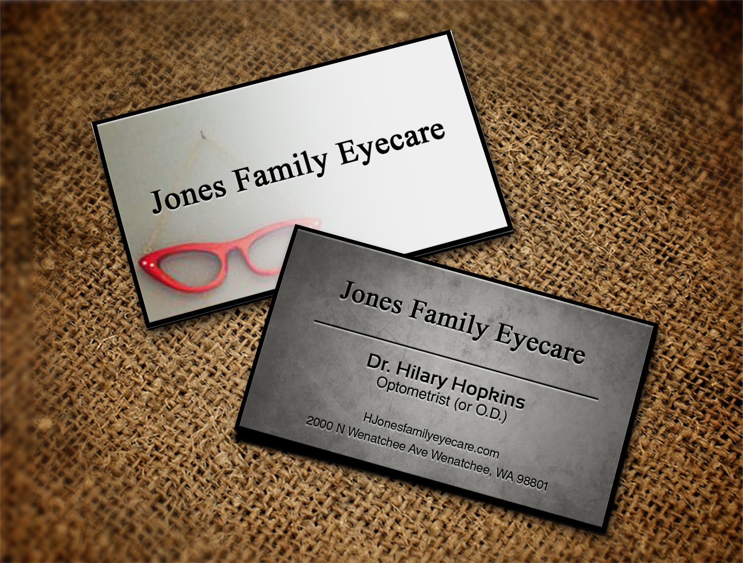 Business Card Design by Lanka Ama for Jones Family Eyecare | Design #10495040