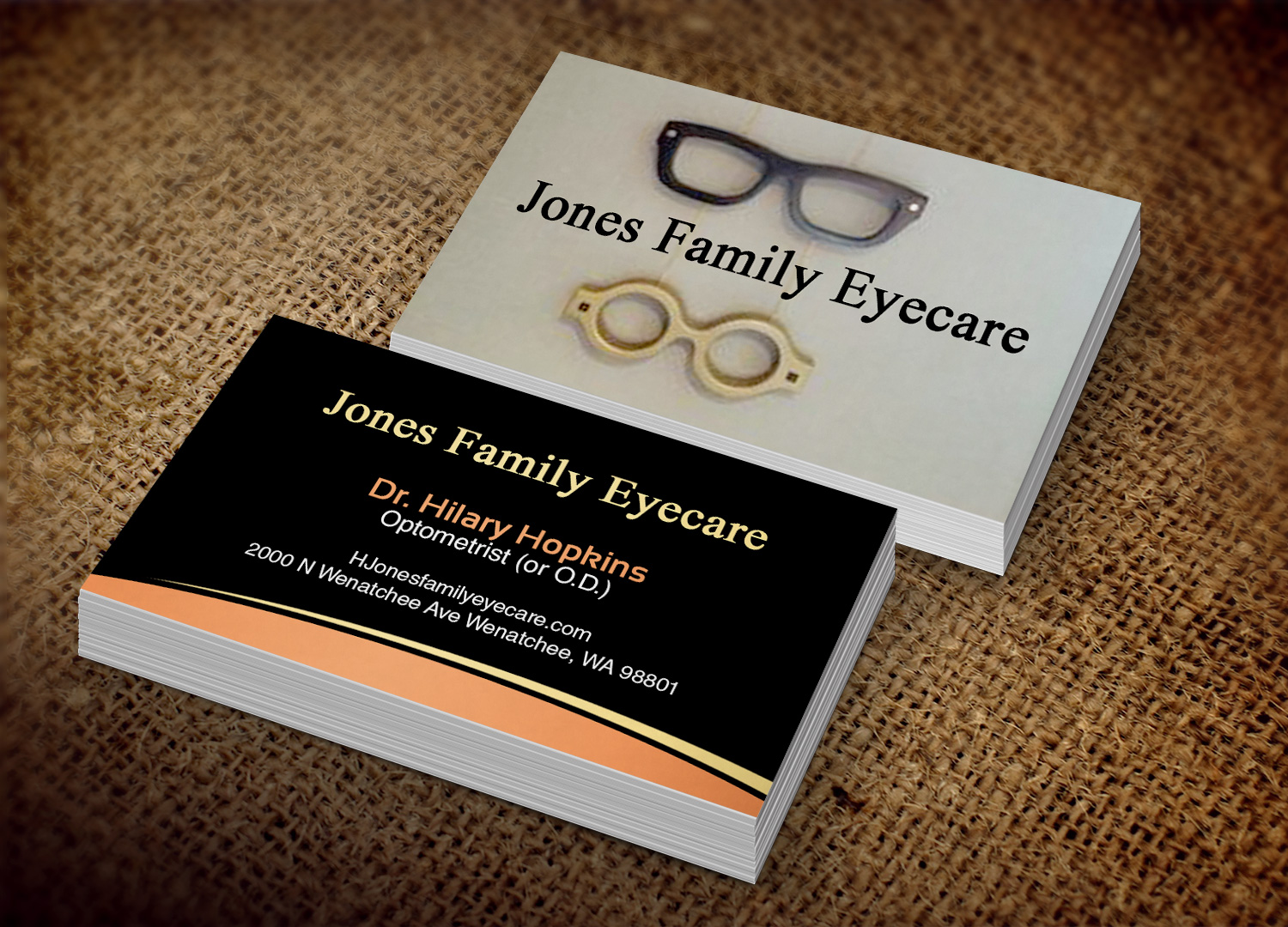 Business Card Design by Lanka Ama for Jones Family Eyecare | Design #10495041