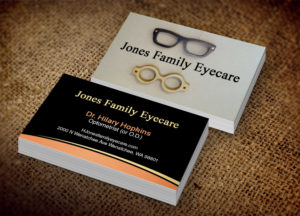 Business Card Design by Lanka Ama for Jones Family Eyecare | Design: #10495041