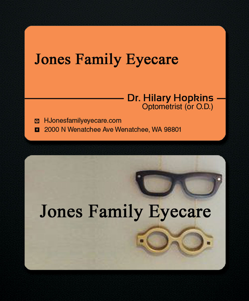 Business Card Design by Lanka Ama for Jones Family Eyecare | Design #10495042