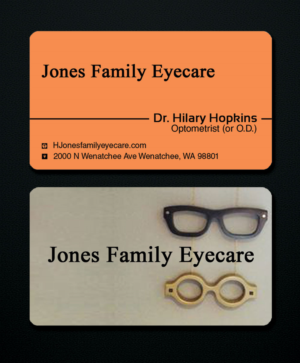 Business Card Design by Lanka Ama for Jones Family Eyecare | Design: #10495042