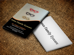 Business Card Design by Lanka Ama for Jones Family Eyecare | Design: #10495043