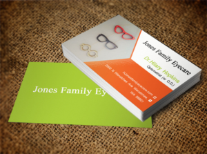 Business Card Design by Lanka Ama for Jones Family Eyecare | Design: #10495049