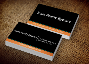 Business Card Design by Lanka Ama for Jones Family Eyecare | Design: #10495050