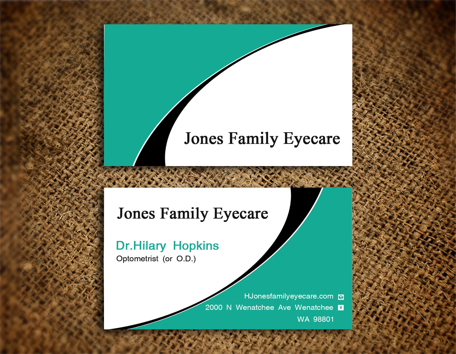 Business Card Design by Lanka Ama for Jones Family Eyecare | Design #10495051