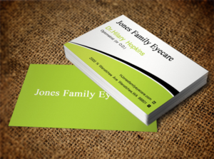 Business Card Design by Lanka Ama for Jones Family Eyecare | Design: #10495052