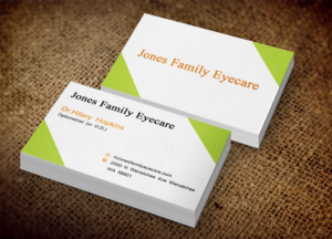 Business Card Design by Lanka Ama for Jones Family Eyecare | Design: #10495055