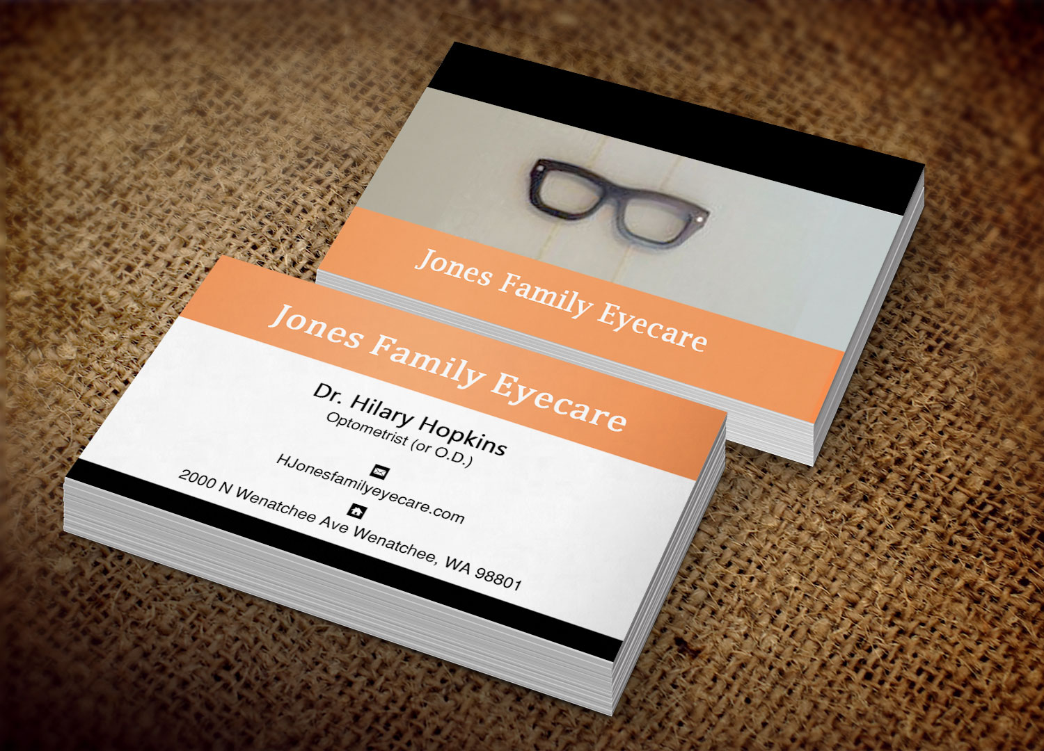 Business Card Design by Lanka Ama for Jones Family Eyecare | Design #10495058