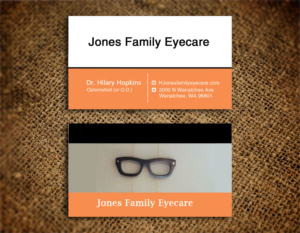 Business Card Design by Lanka Ama for Jones Family Eyecare | Design: #10495060