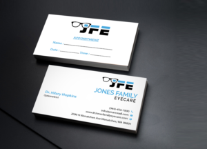 Business Card Design by Creations Box 2015 for Jones Family Eyecare | Design: #10522865