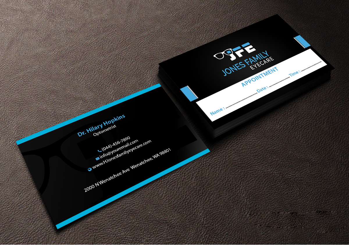 Business Card Design by Creations Box 2015 for Jones Family Eyecare | Design #10522867