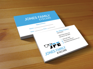 Business Card Design by Creations Box 2015 for Jones Family Eyecare | Design: #10522876