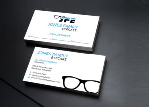 Business Card Design by Creations Box 2015 for Jones Family Eyecare | Design: #10522877
