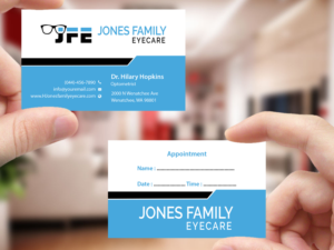 Business Card Design by Creations Box 2015 for Jones Family Eyecare | Design: #10522878