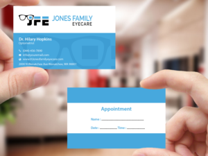 Business Card Design by Creations Box 2015 for Jones Family Eyecare | Design: #10522880