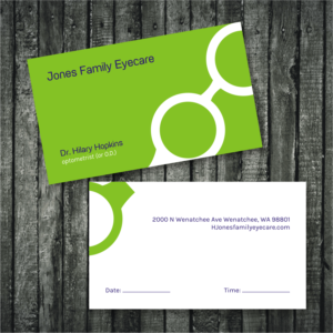Business Card Design by rhalder4 for Jones Family Eyecare | Design: #10513185