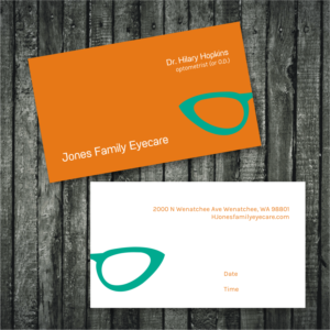 Business Card Design by rhalder4 for Jones Family Eyecare | Design: #10513200