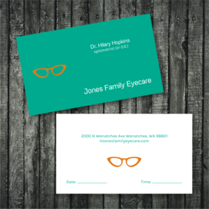 Business Card Design by rhalder4 for Jones Family Eyecare | Design: #10513206