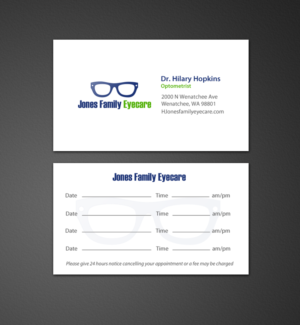 Business Card Design by chandrayaan.creative for Jones Family Eyecare | Design: #10498859