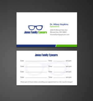 Business Card Design by chandrayaan.creative for Jones Family Eyecare | Design: #10498861