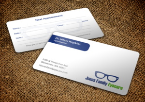 Business Card Design by chandrayaan.creative for Jones Family Eyecare | Design: #10504712