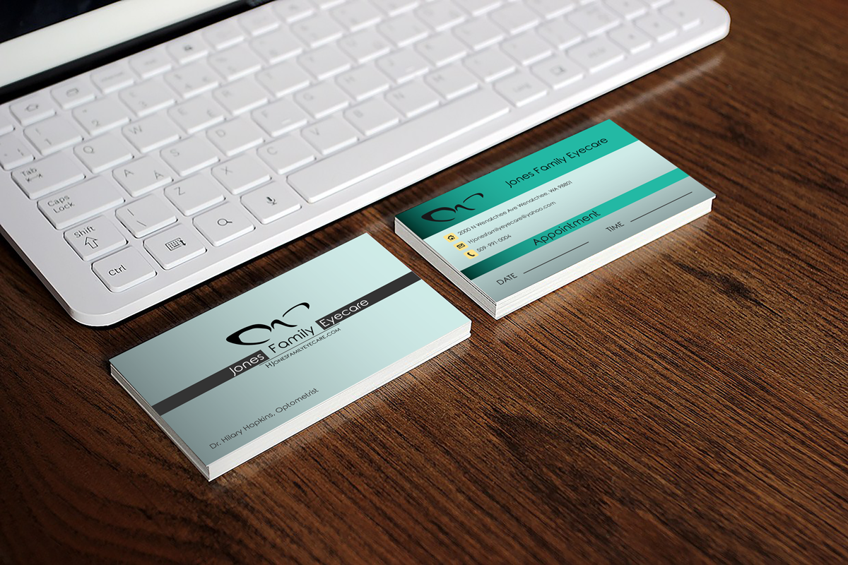 Business Card Design by Pop for Jones Family Eyecare | Design: #10653201