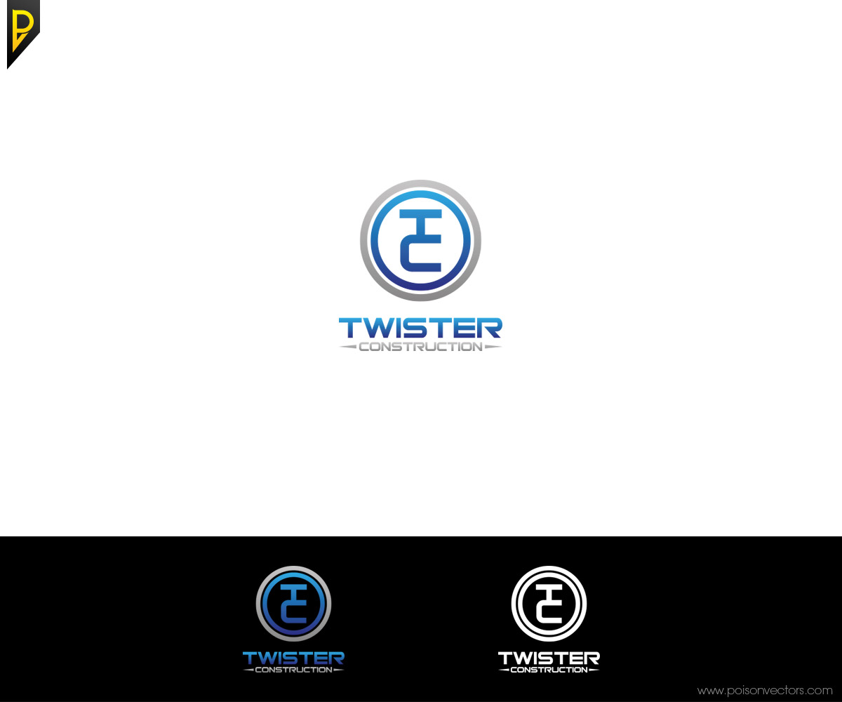Logo Design by poisonvectors for Twister Construction | Design #10602032