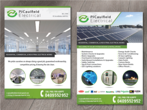 Flyer Design by alex989 for PJ Caulfield Electrical Pty Ltd | Design: #10527202