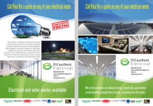 P.J. Caulfield Electrical work flyer  | Flyer Design by iztok.brodnjak