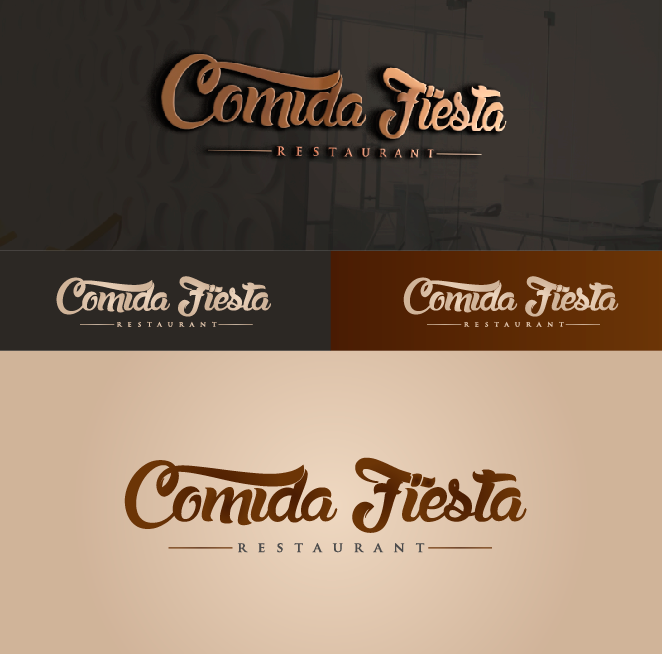 Logo Design by Carlos Alba D. for Comida Fiesta | Design #10604202