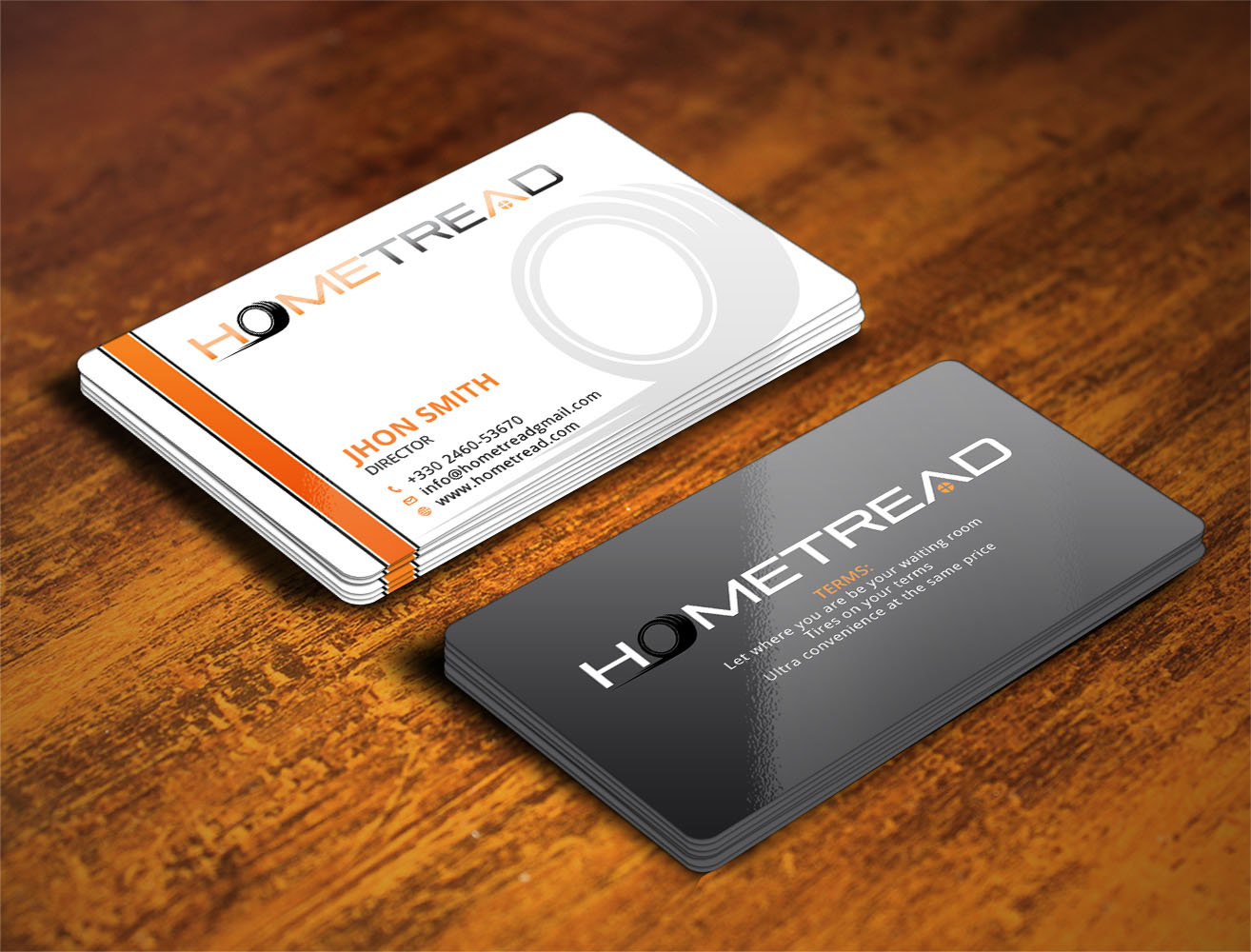 Visitenkarten-Design von Verified artistry für HomeTread, LLC | Design #10618840