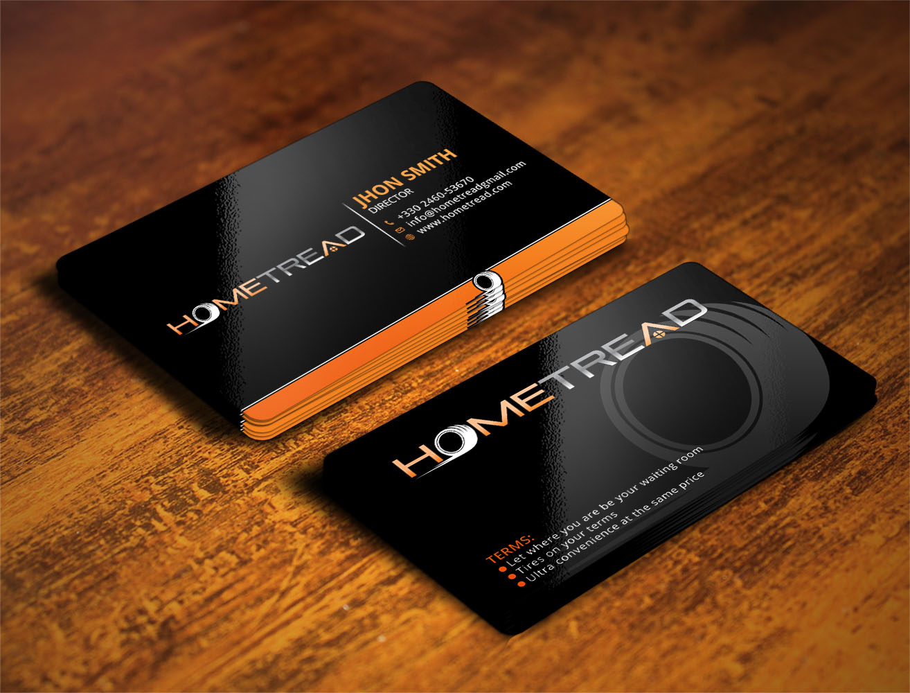 Business Card Design by Verified artistry (Design garden) for HomeTread, LLC | Design #10618844