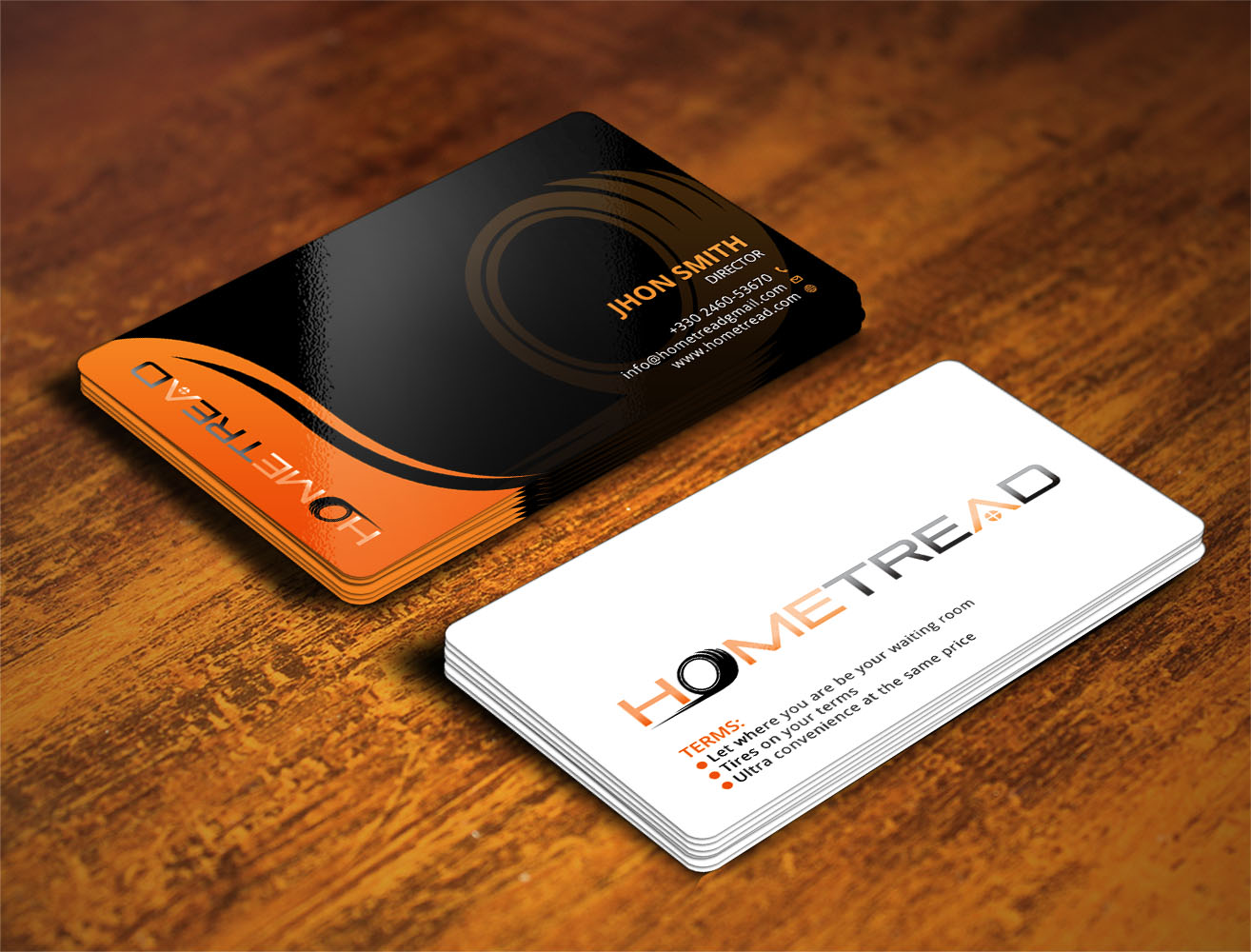 Business Card Design by Verified artistry (Design garden) for HomeTread, LLC | Design #10618846