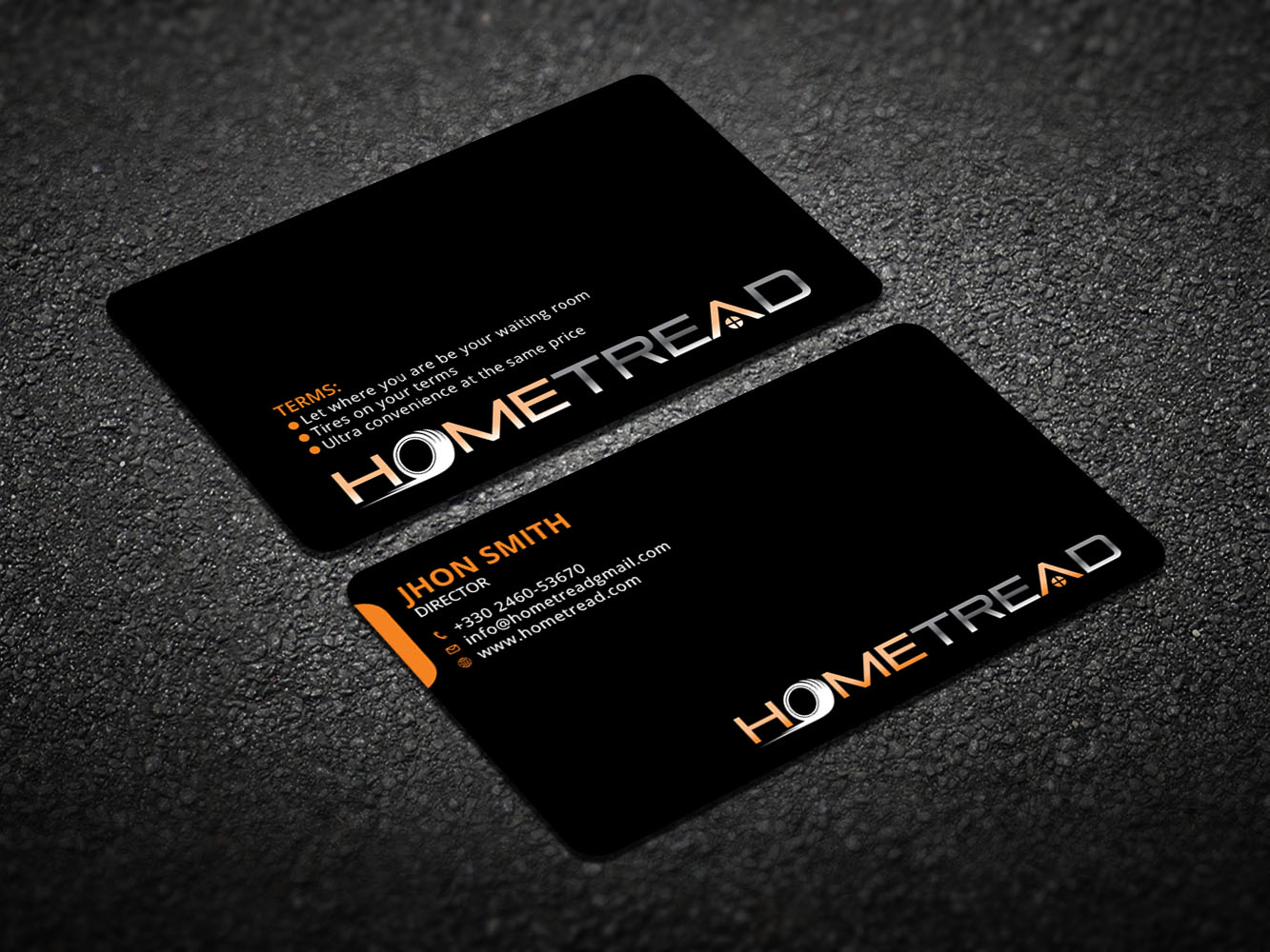 Business Card Design by Verified artistry (Design garden) for HomeTread, LLC | Design #10618852
