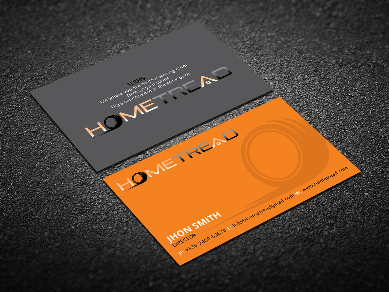 Business Card Design by Verified artistry (Design garden) for HomeTread, LLC | Design #10618856