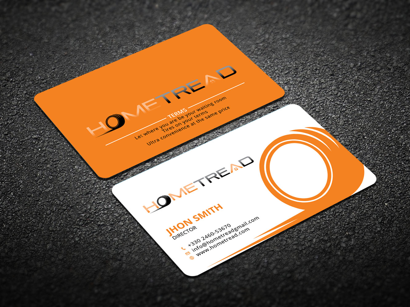 Business Card Design by Verified artistry (Design garden) for HomeTread, LLC | Design #10618860