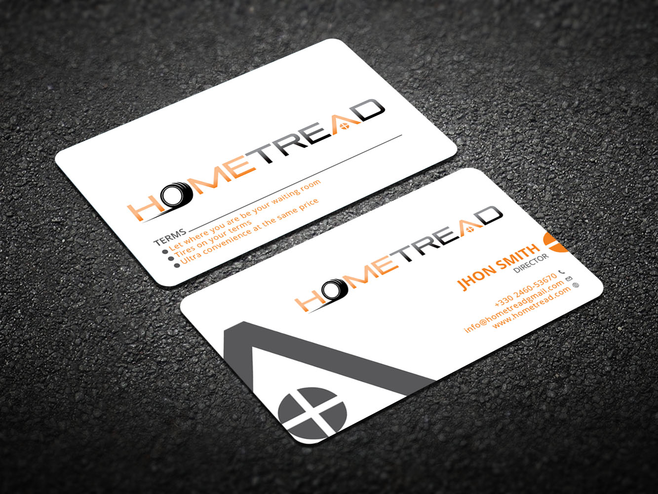 Business Card Design by Verified artistry (Design garden) for HomeTread, LLC | Design #10618863