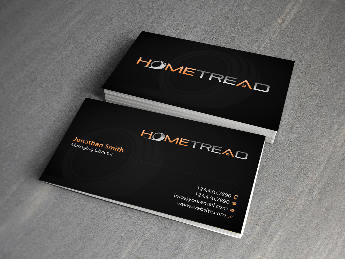 Business Card Design by Creations Box 2015 for HomeTread, LLC | Design #10613262