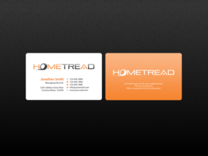 Business Card Design by Creations Box 2015 for HomeTread, LLC | Design: #10613268