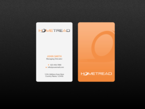 Business Card Design by Creations Box 2015 for HomeTread, LLC | Design: #10613275