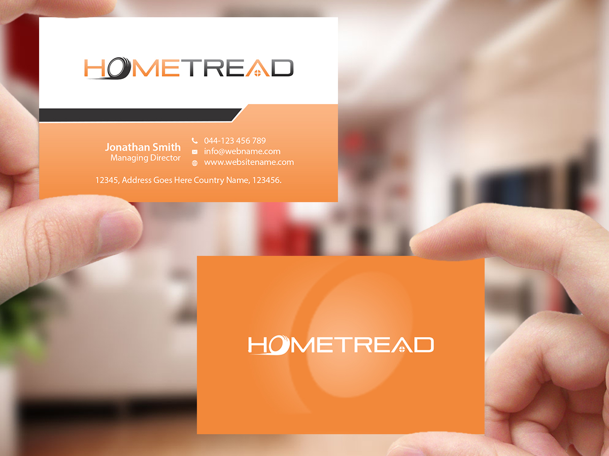 Business Card Design by Creations Box 2015 for HomeTread, LLC | Design #10613276