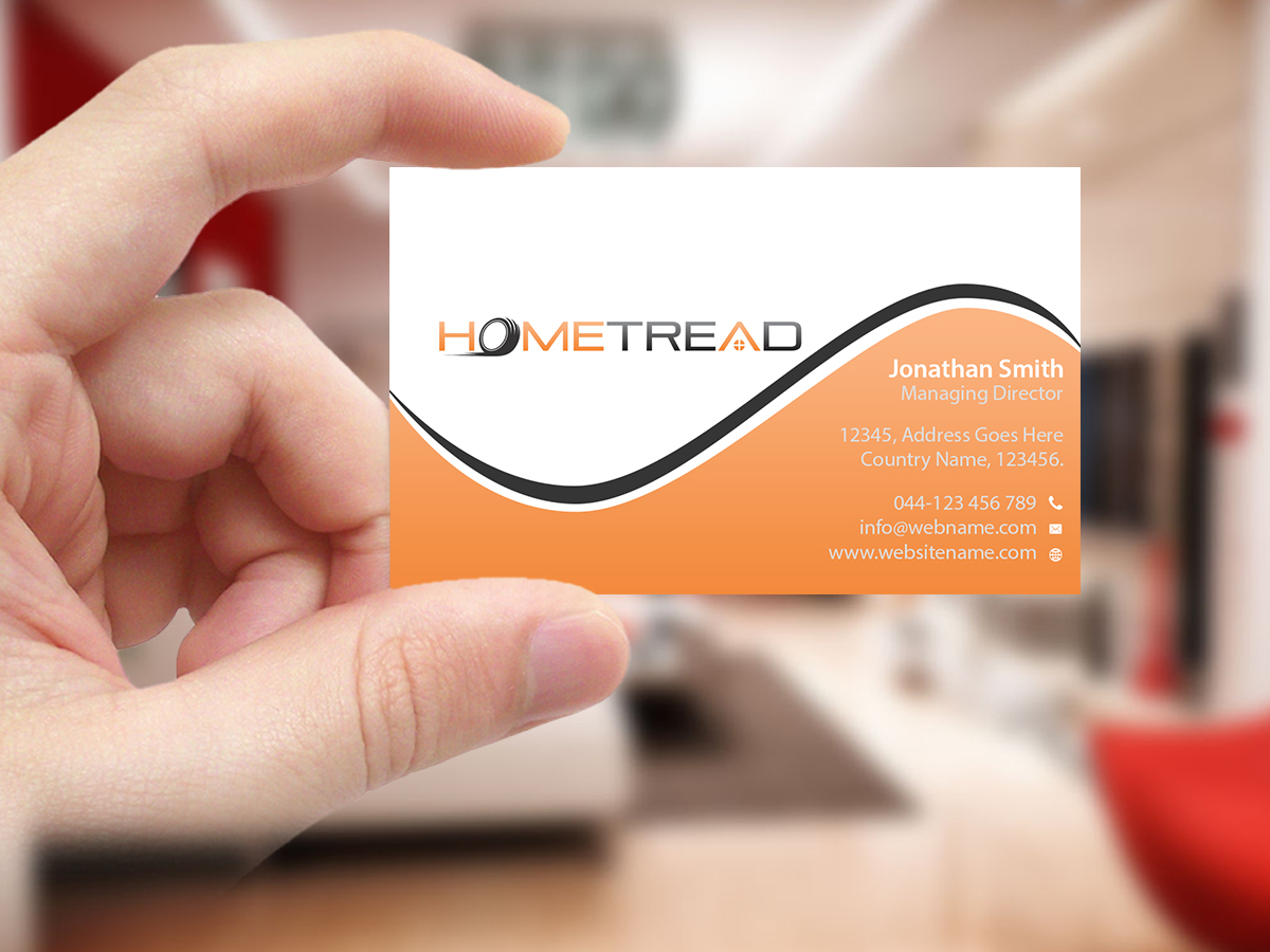 Business Card Design by Creations Box 2015 for HomeTread, LLC | Design #10613279