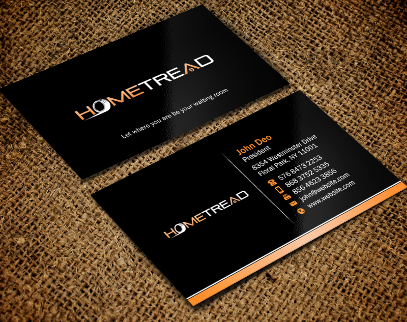 Business Card Design by Brand aid for HomeTread, LLC | Design #10611390