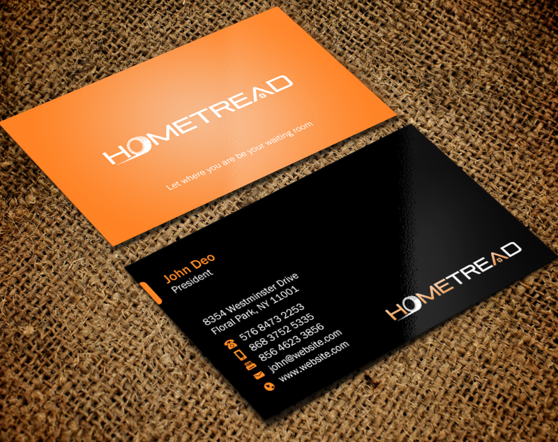 Visitenkarten-Design von Brand aid für HomeTread, LLC | Design #10611392