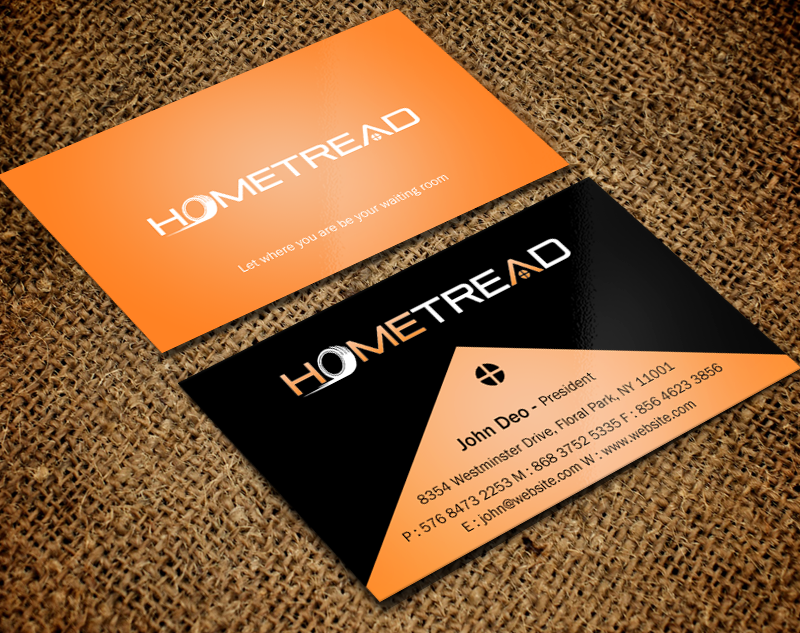 Visitenkarten-Design von Brand aid für HomeTread, LLC | Design #10611393