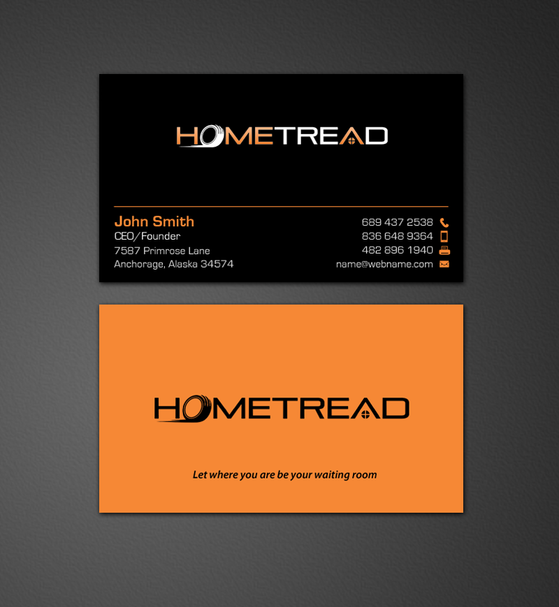 Diseño de Tarjeta de Presentación por chandrayaan.creative para HomeTread, LLC | Diseño #10601211