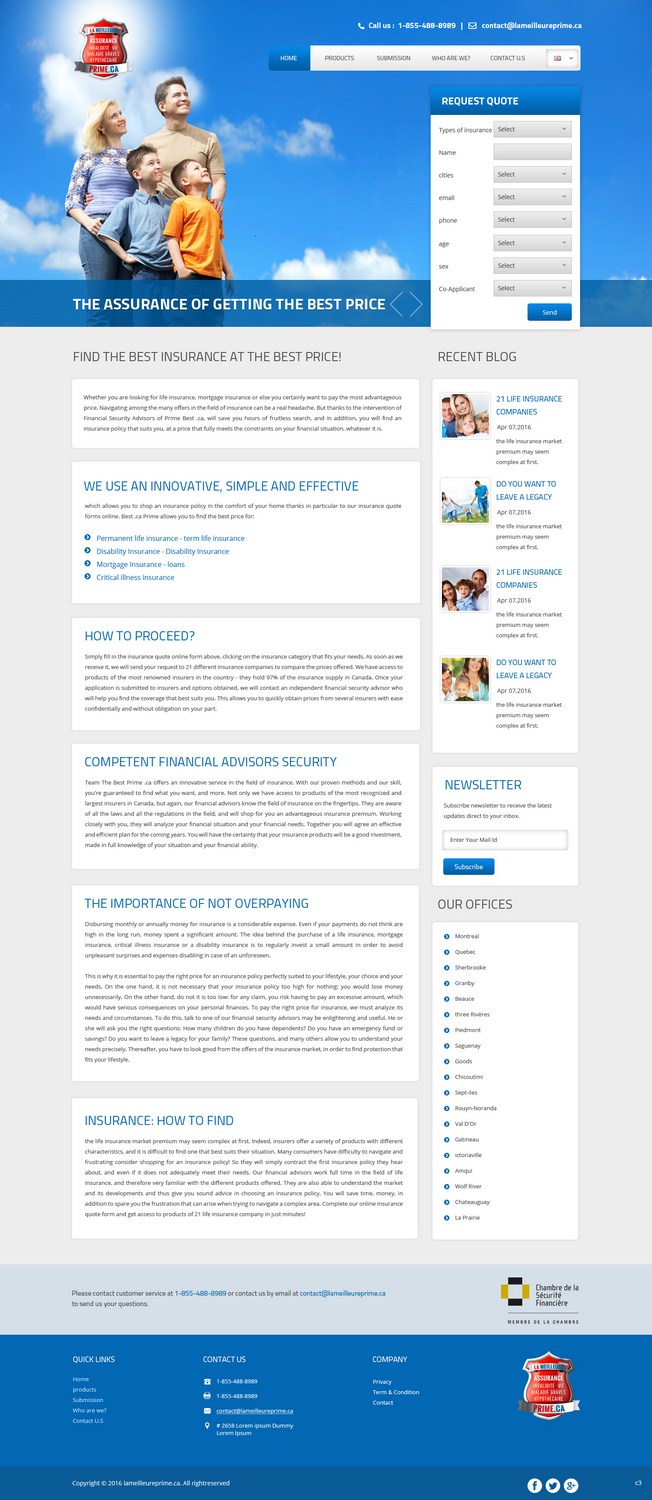 Web Design by pb for Privilège Services Conseils | Design #10520871
