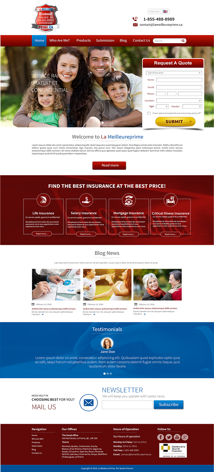 Web Design by Shabnum Khan for Privilège Services Conseils | Design #10635551