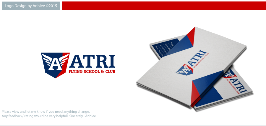 Logo Design by Anhlee for Atri Flying School & Club | Design #10491337