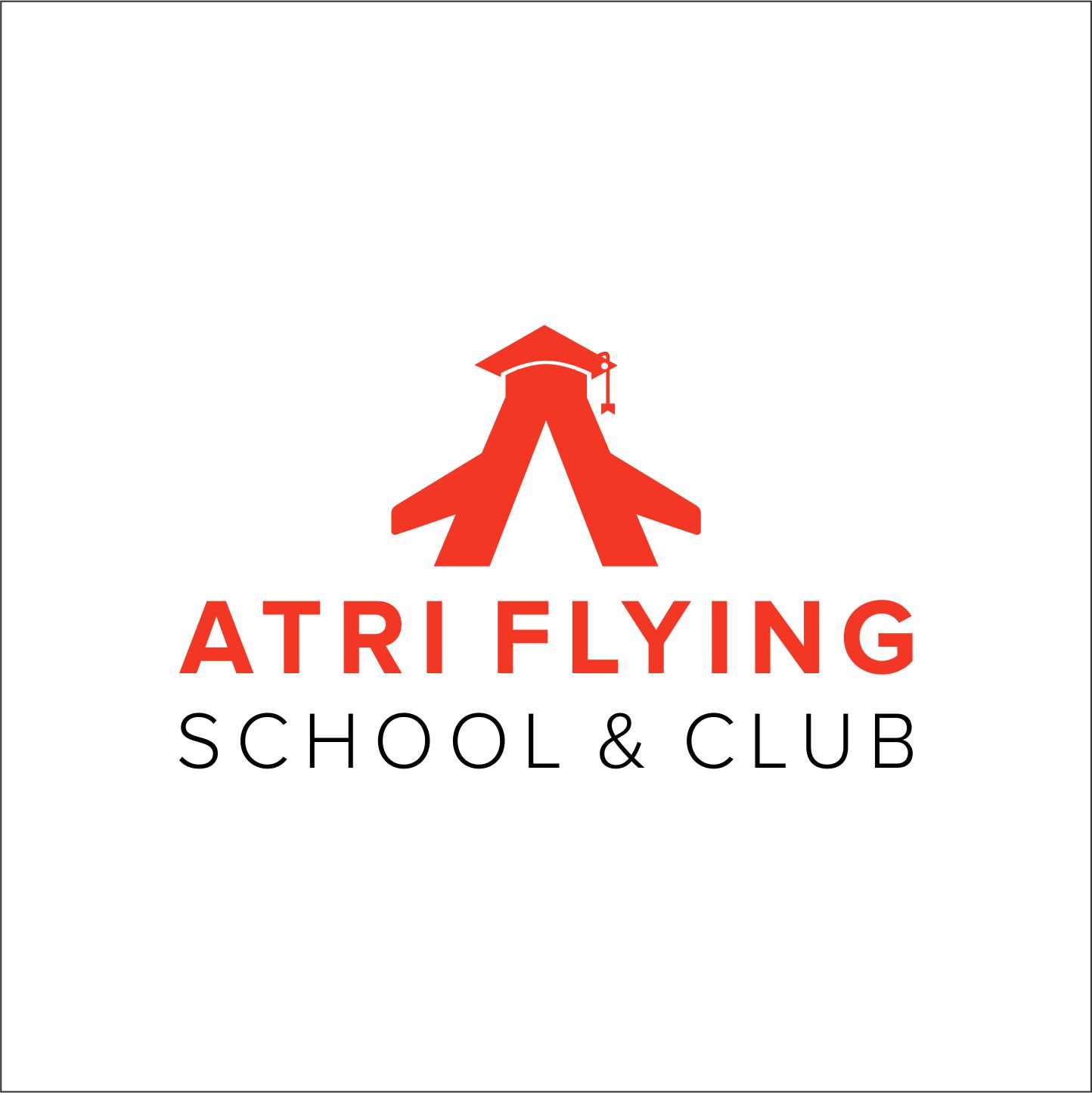 Logo Design by Vyush for Atri Flying School & Club | Design #10493442